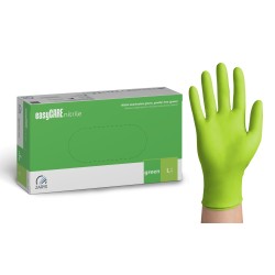 Rękawice nitrylowe PF easyCare Zielone (Rozm. L), 100szt./op.