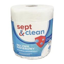 Ręcznik papierowy w roli MIDI, ze środkiem dezynfekującym Sept&Clean (20cmx100m), 1rol., Ref: 1.03.430