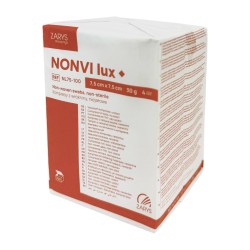 Kompres włókninowy niejałowy NONVI LUX (7,5x7,5cm), 30g, 4W, 100szt./op. Ref: NL75-100