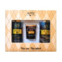 Apis MYSTIC OUD, Zestaw Świąteczny: żel pod prysznic 300ml + balsam 300ml + świeczka 70g