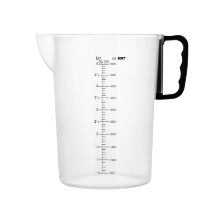 Miarka Gustav 5000ml ze skalą, uchwyt czarny BOTT, 1szt.
