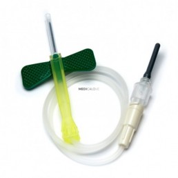 Igła motylkowa bezpieczna z wężykiem BD Vacutainer Safety-Lok 21G (0,8x19mm), 1szt.