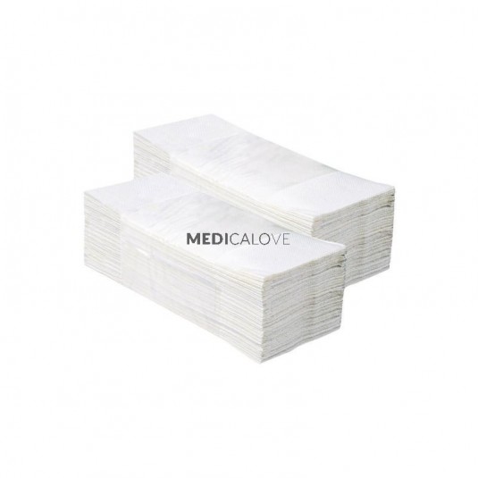 Ręcznik ZZ biały Merida Optimum (VOB033) 2W, 160szt PZ33