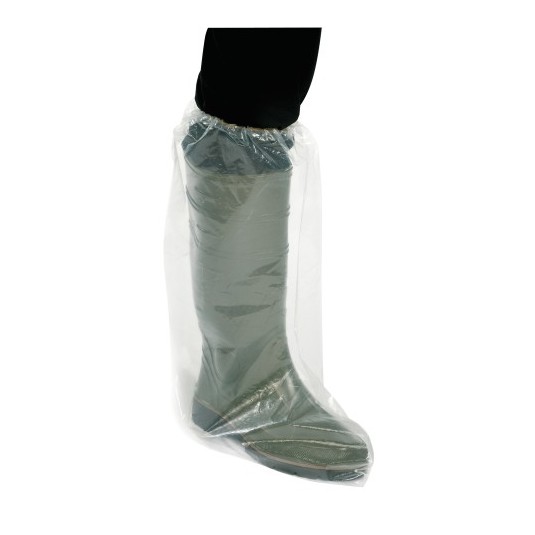 Buty foliowe długie z gumką Krutex 50szt (25par)/opak.