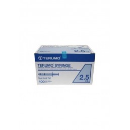 Strzykawka trzyczęściowa luer lock Terumo 2,5ml, 100szt/op