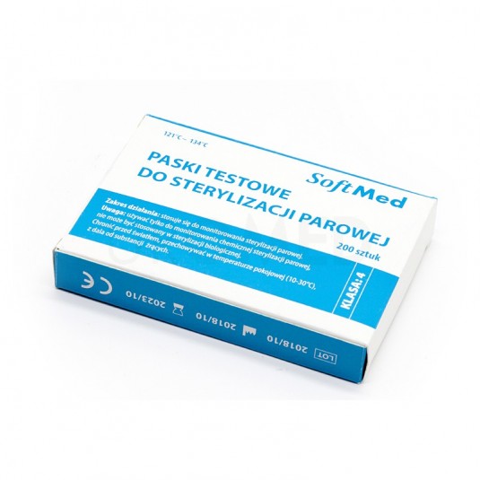 Paski testowe do sterylizacji parowej op. 200 szt., KLASA 4