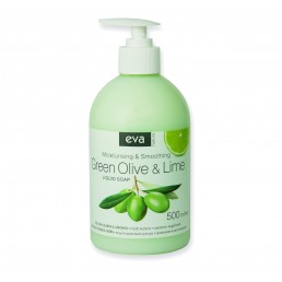 Mydło Eva Natura w płynie z pompką, Oliwka i Limonka, 500ml