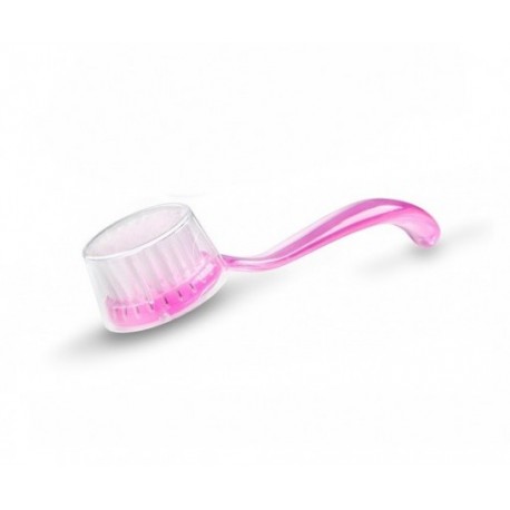 Szczoteczka do paznokci, okrągła, różowa, 1szt.