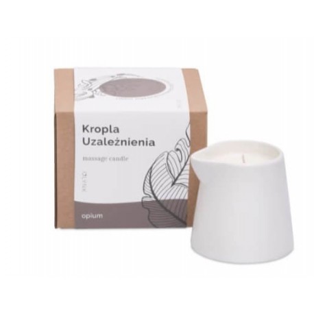 Świeca do masażu w kartonie (kropla uzależnienia-opium), 250g