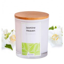Świeca zapachowa z wosku sojowego w szkle-(Jasmine Heaven), 300ml