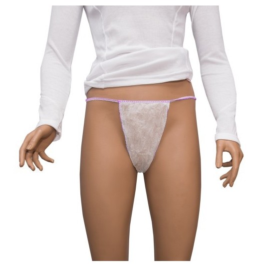 Stringi damskie PP białe, 1szt.