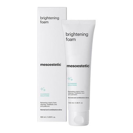 Mesoestetic BRIGHTENING FOAM, Kremowa pianka myjąca z kwasami AHA do skóry normalnej i mieszanej, T-DHIG0005, 100ml
