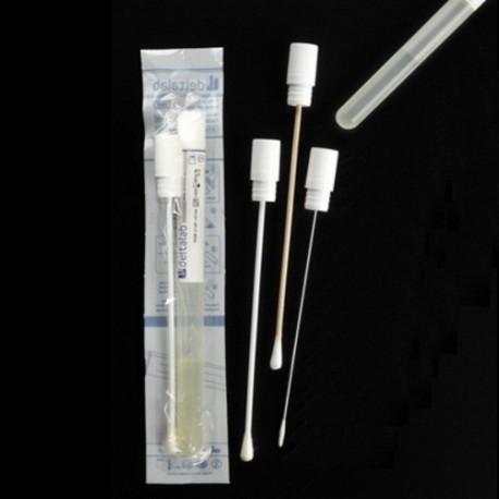 Wymazówka Stuart, jałowa, z wacikiem wiskozowym, a`100szt/op